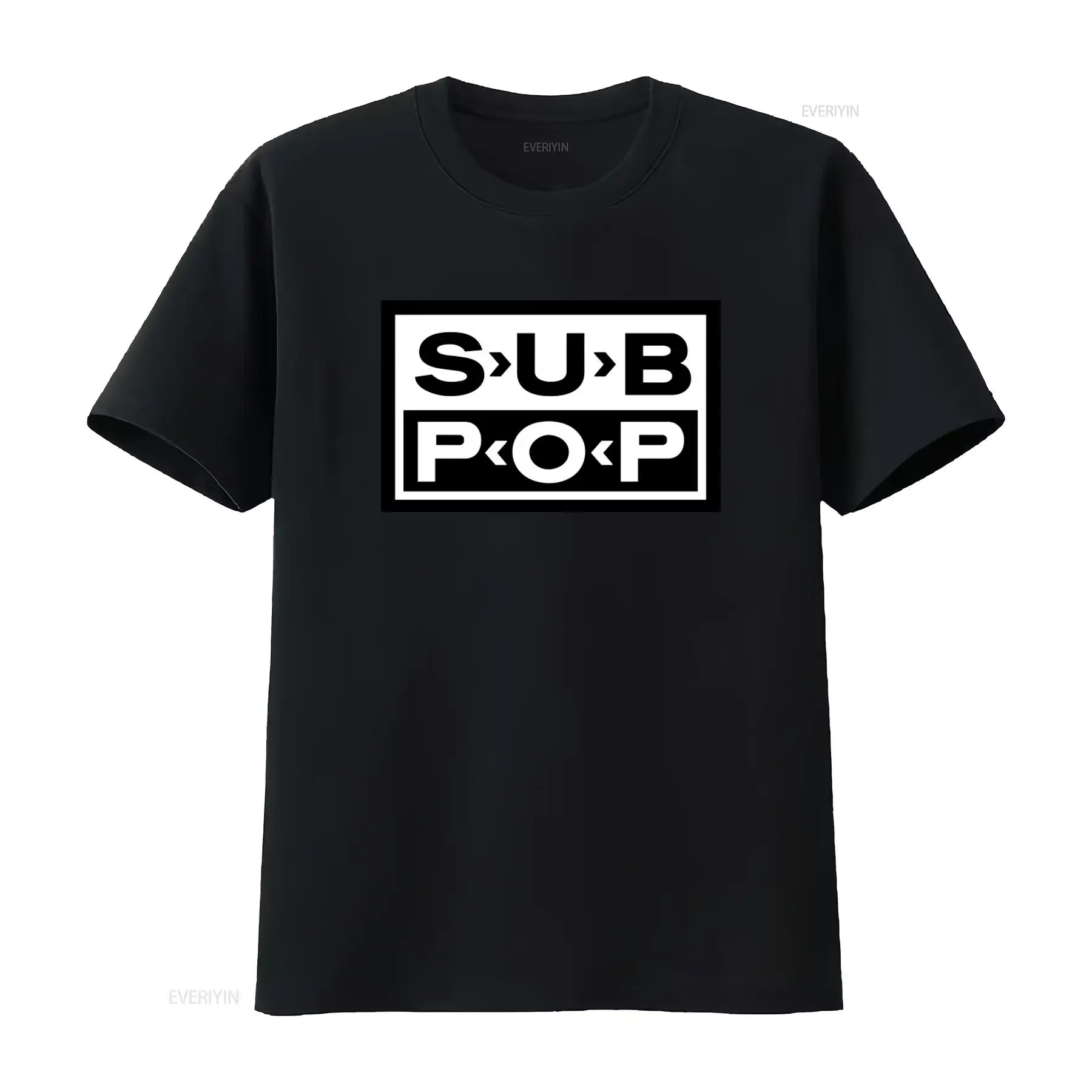 Vintage Fashion Logos - T-shirt avec logo Sub Pop, noir