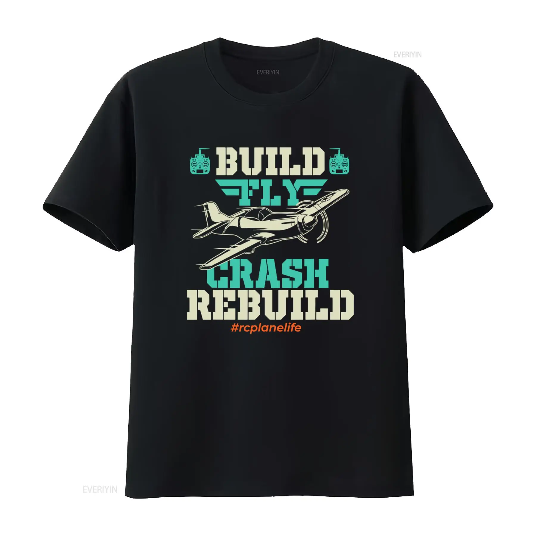 Vintage Fashion Build - T-shirt Pilote d'avion RC Build Fly