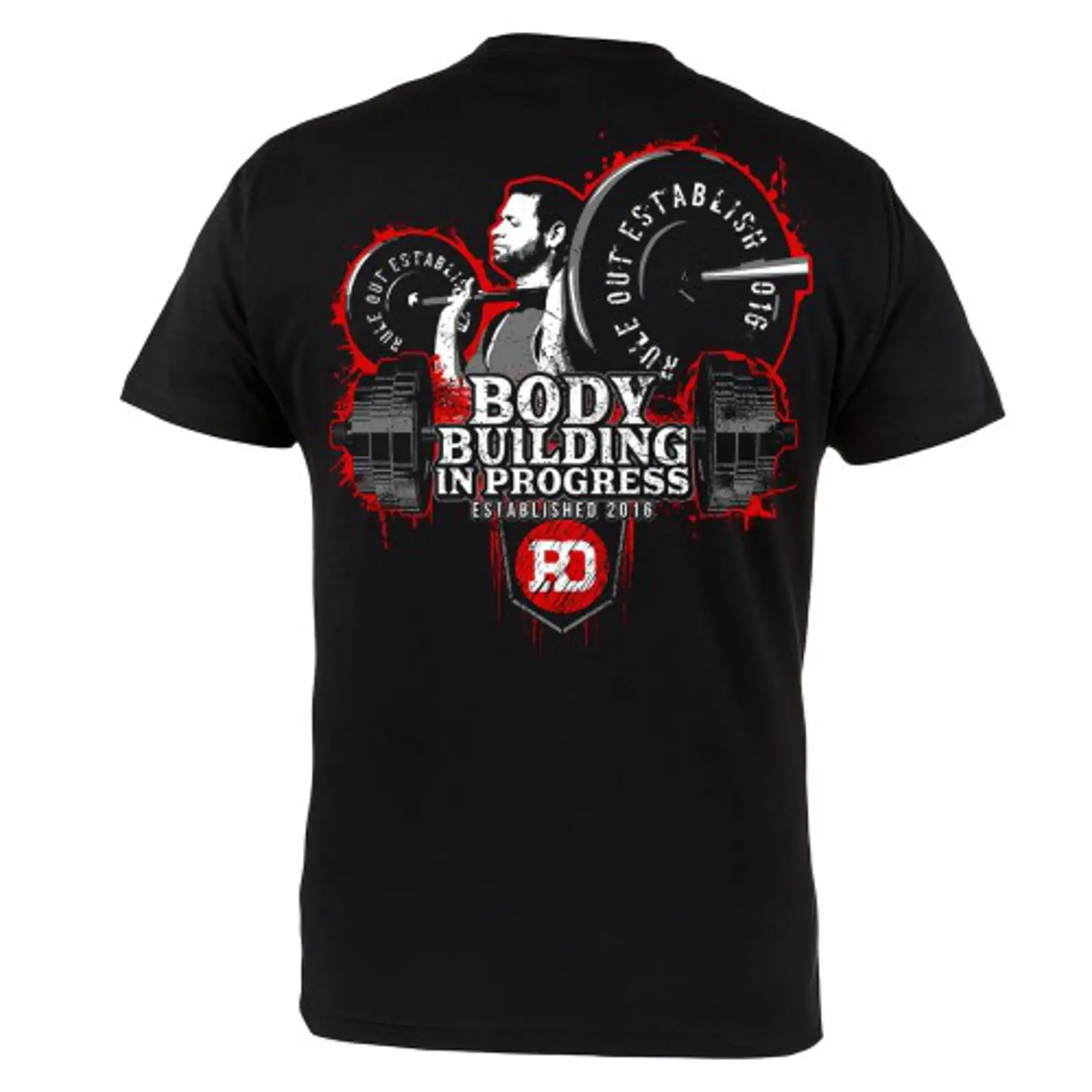 Vintage Fashion Build - T-shirt de musculation vintage délavé, vêtements