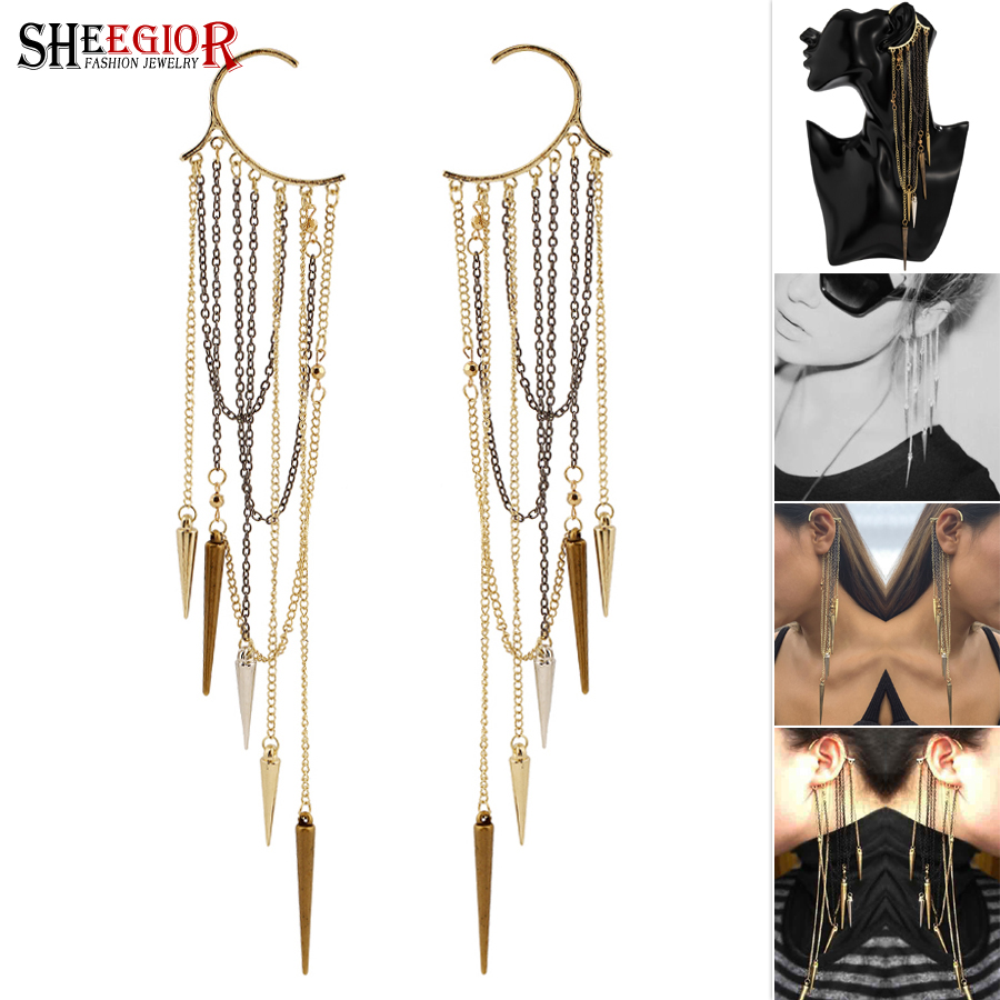 Vintage Fashion Ornaments - Boucles d'oreilles clip crochet d'oreille vintage