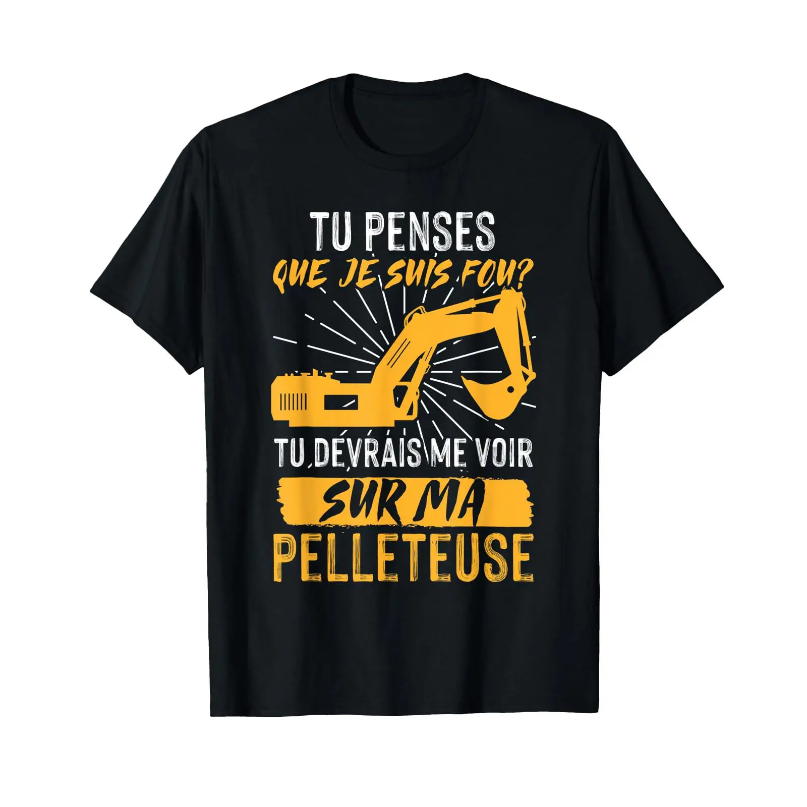 Vintage Fashion Build - T-shirt Crazy T-Shirt Black S pour
