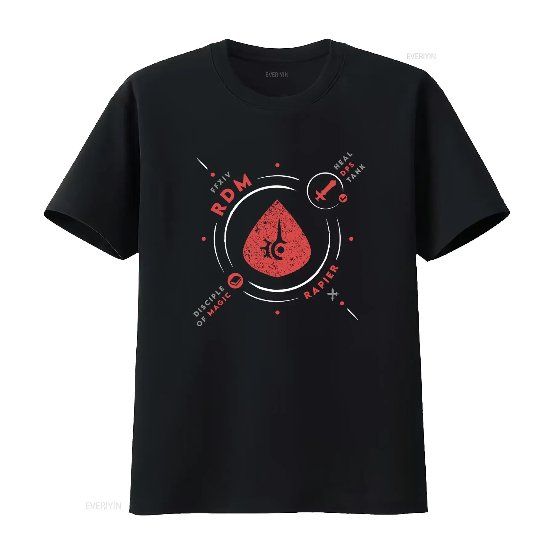 Vintage Fashion Jobs - T-shirt inspiré de FFXIV, motif Magicien