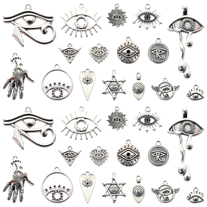 Vintage Fashion Nz - Breloques mixtes œil d'horus en alliage