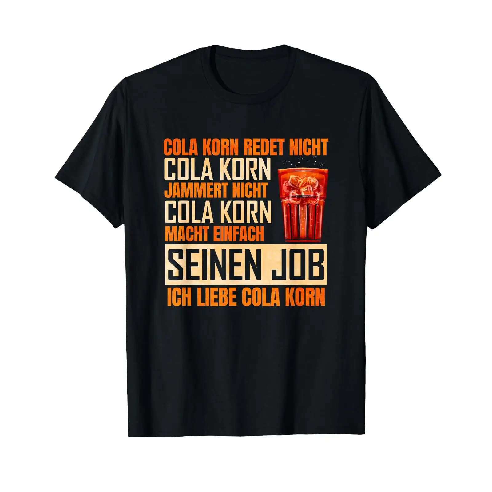 Vintage Fashion Jobs - T-shirt noir vintage délavé « Cola