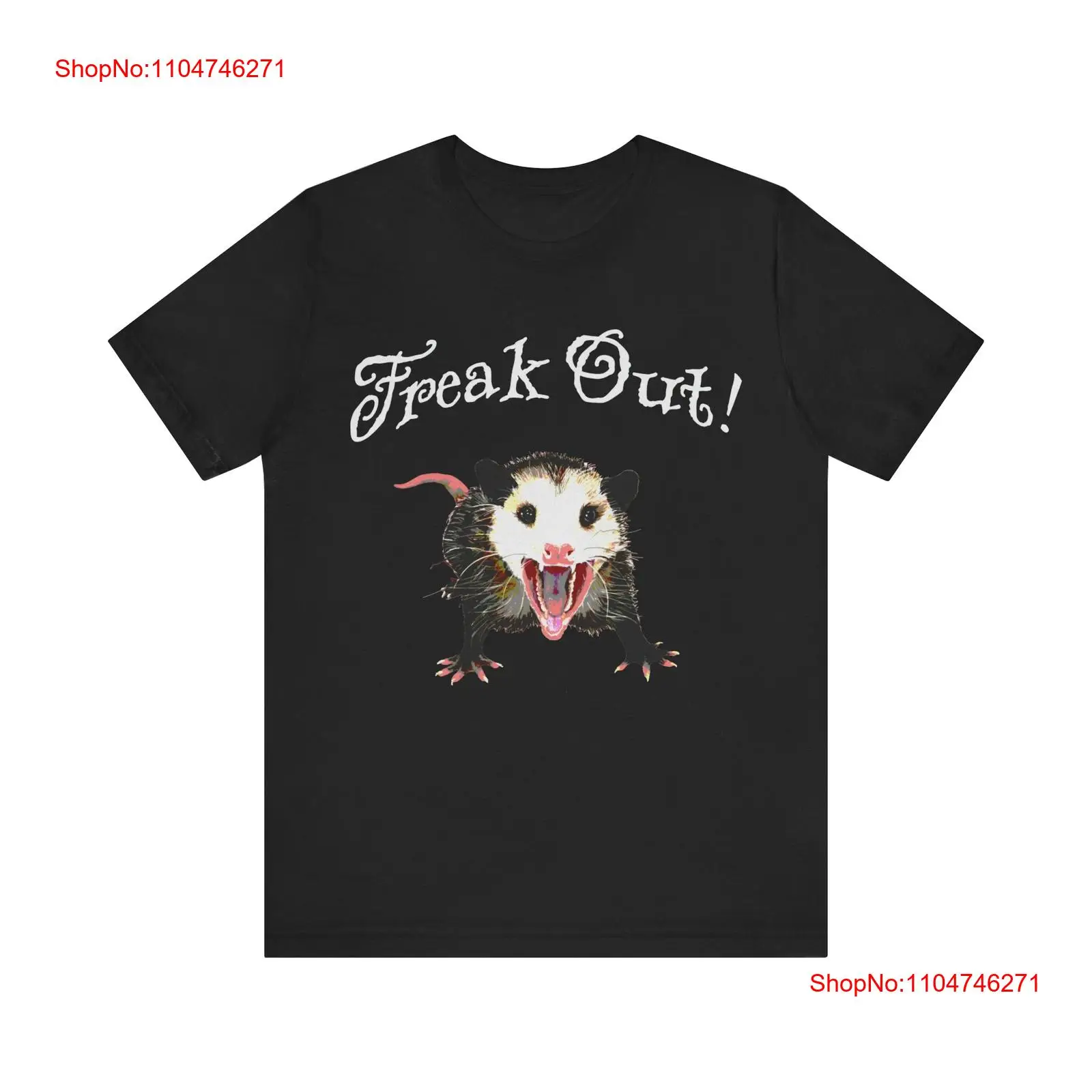 Vintage Fashion Knitwear - Freak out opossum possum t-shirt vintage