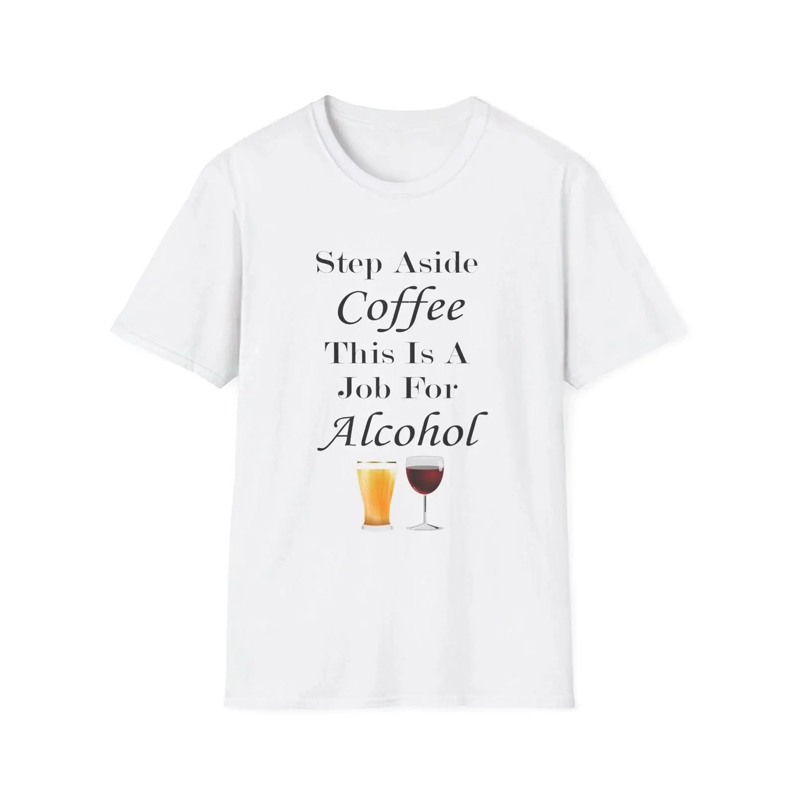 Vintage Fashion Jobs - T-shirt blanc avec citation drôle «