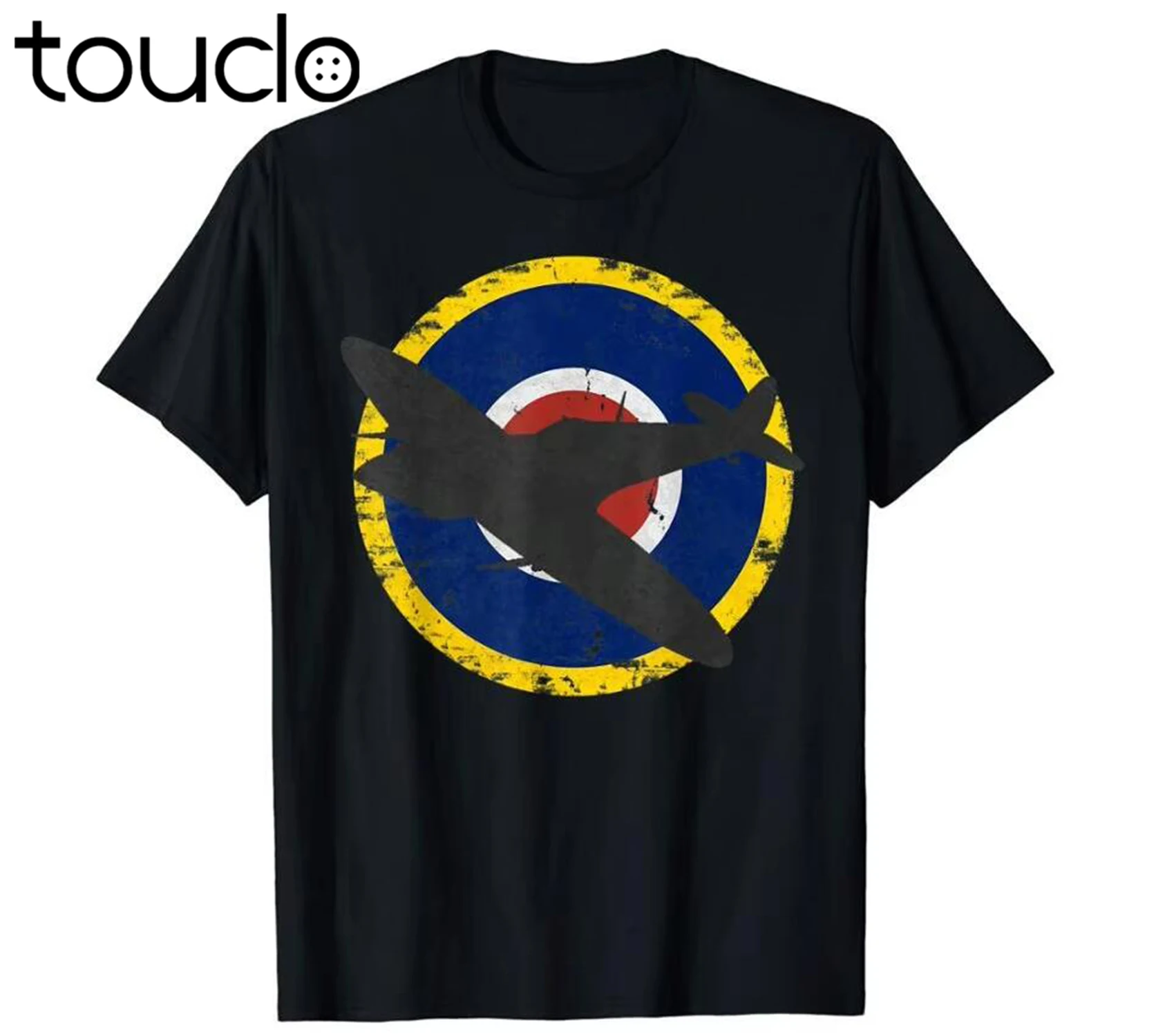 Vintage Fashion Logos - T-Shirt Spitfire britannique pour hommes, avion