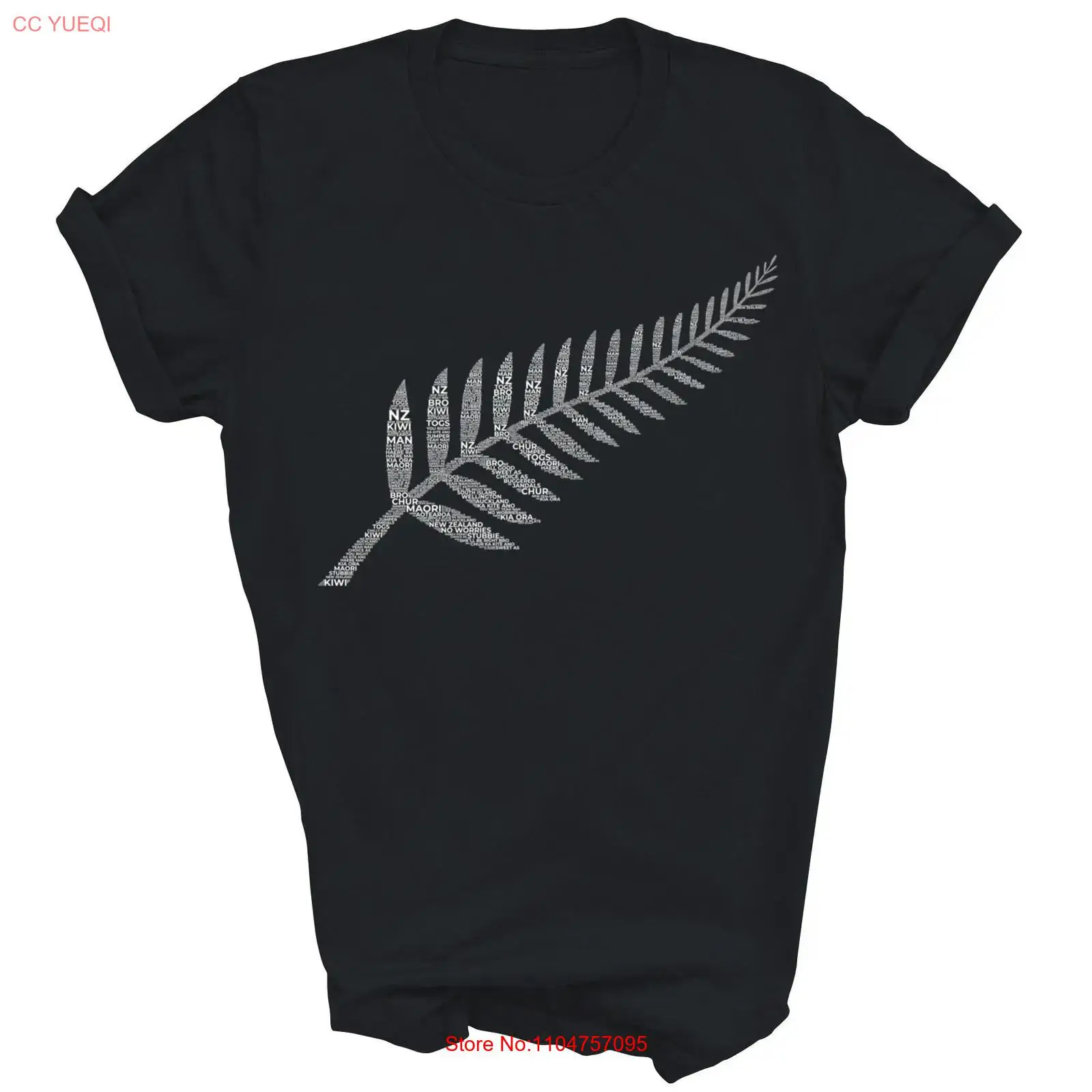 Vintage Fashion Nz - T-shirt Fern New Zealand Kiwis Maori