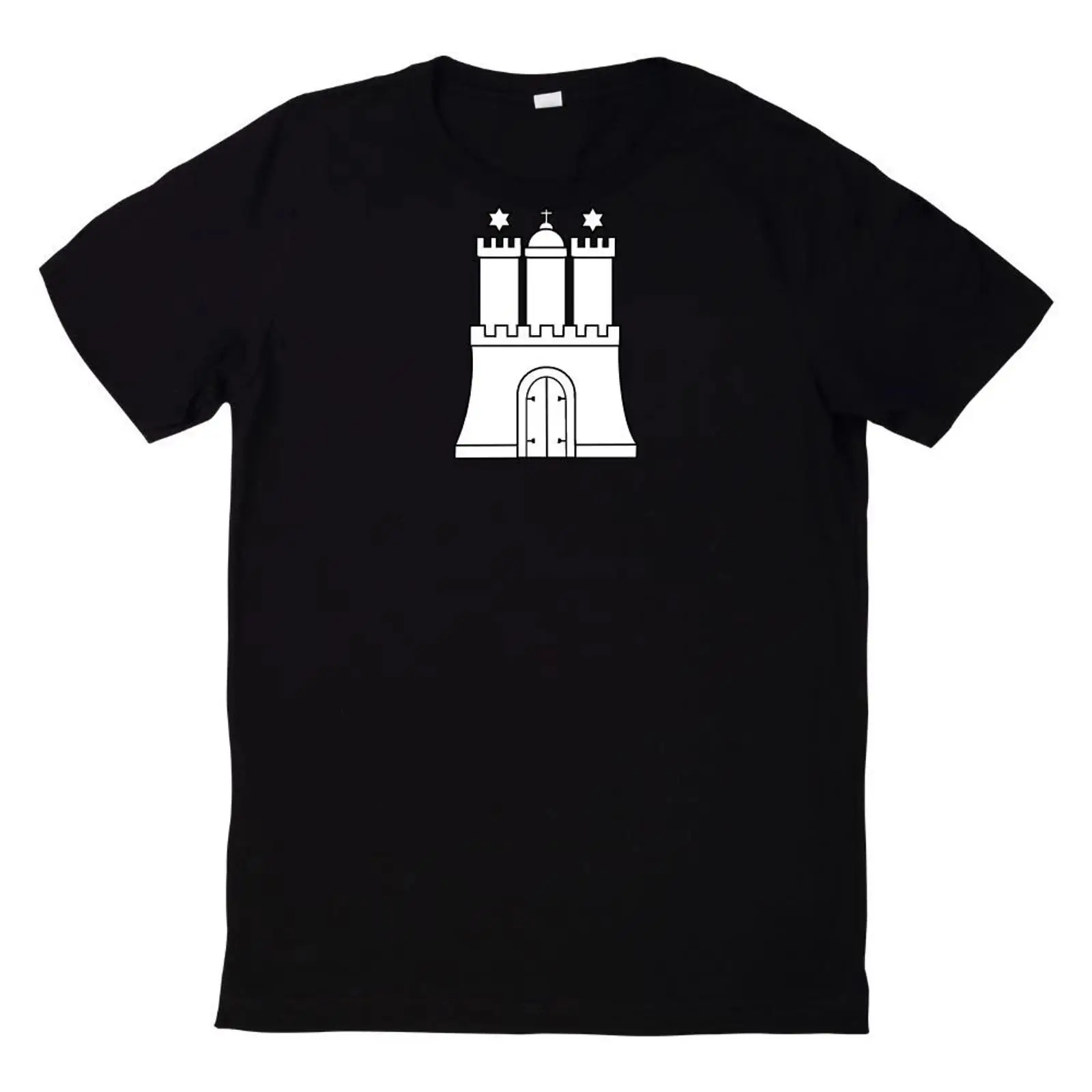 Vintage Fashion Hamburg - T-shirt unisexe vintage lavé, motif d'héraldique