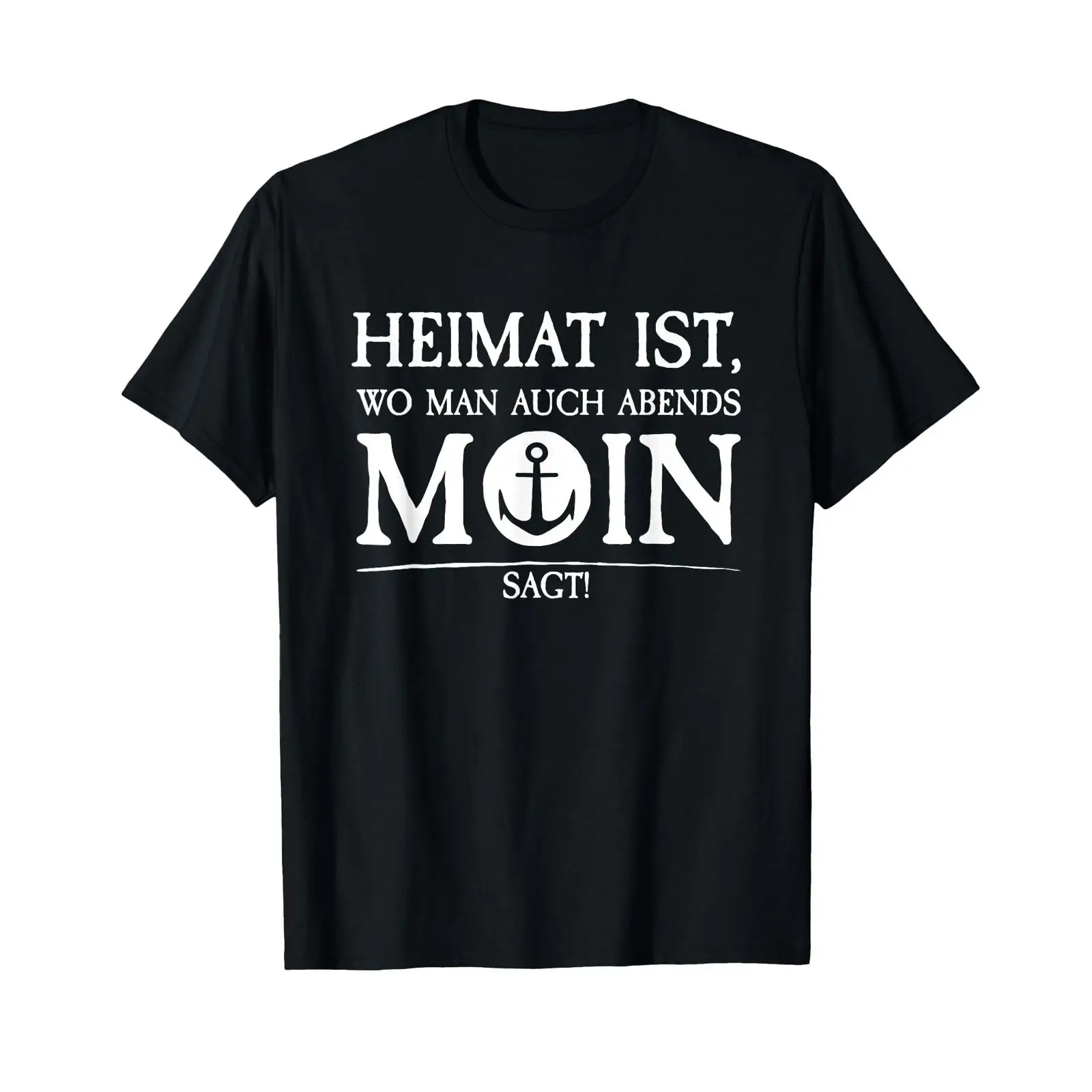 Vintage Fashion Hamburg - T-shirt unisexe Heimat Moin Anchor Home