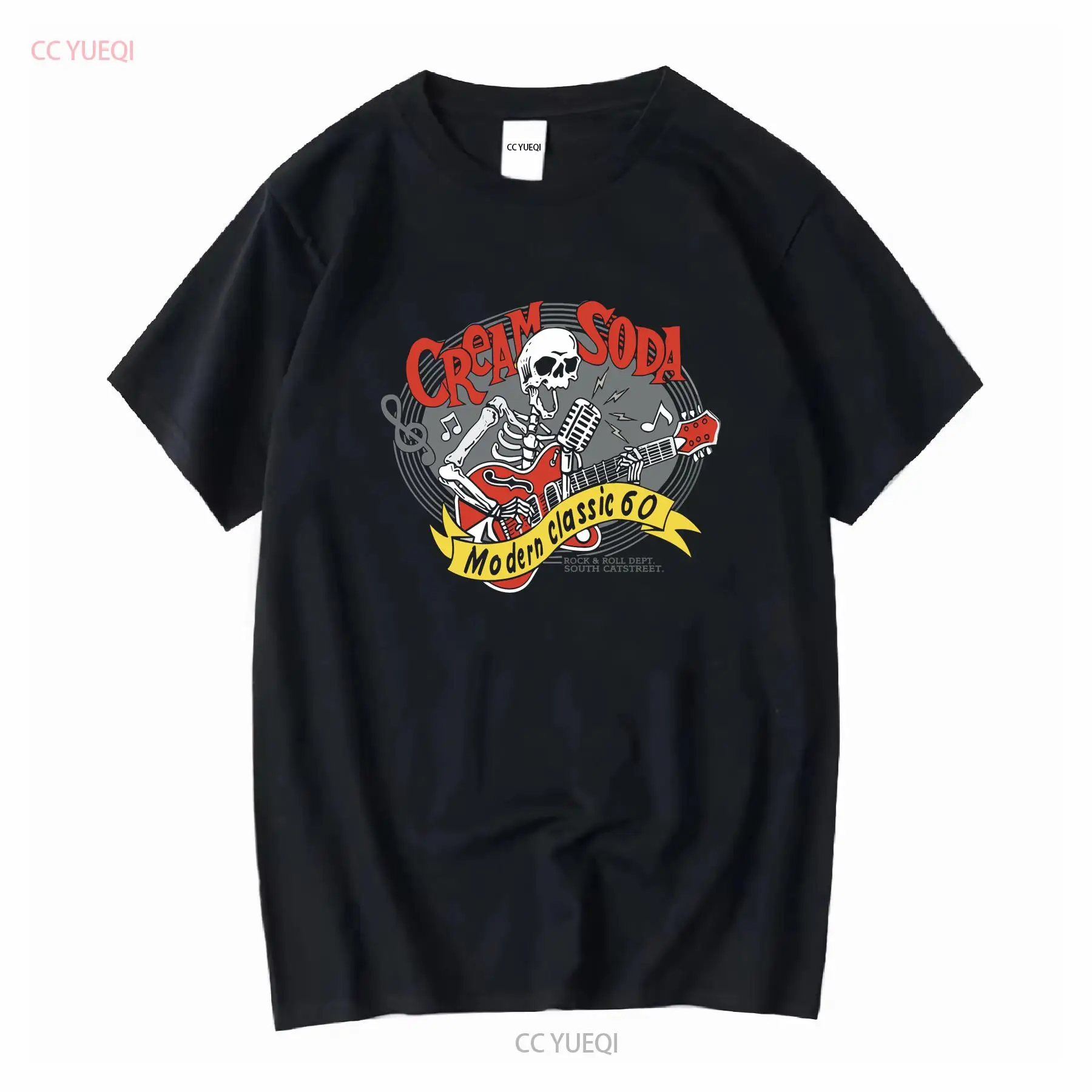 Vintage Fashion Knitwear - Crème Soda Rock Roll t-shirt marque