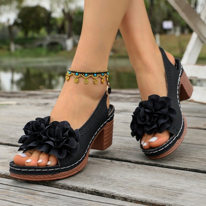 Sandales à bout ouvert pour fe - Vintage Fashion In 2026 avis et prix