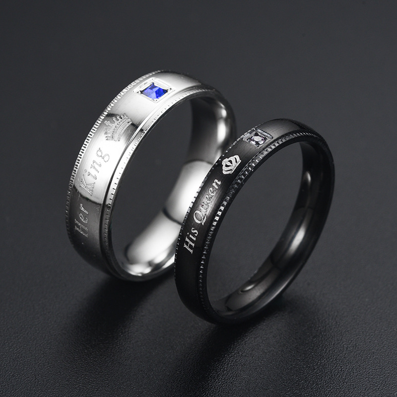 Bague simple en acier titane p - Vintage Fashion Rings For Women avis et prix