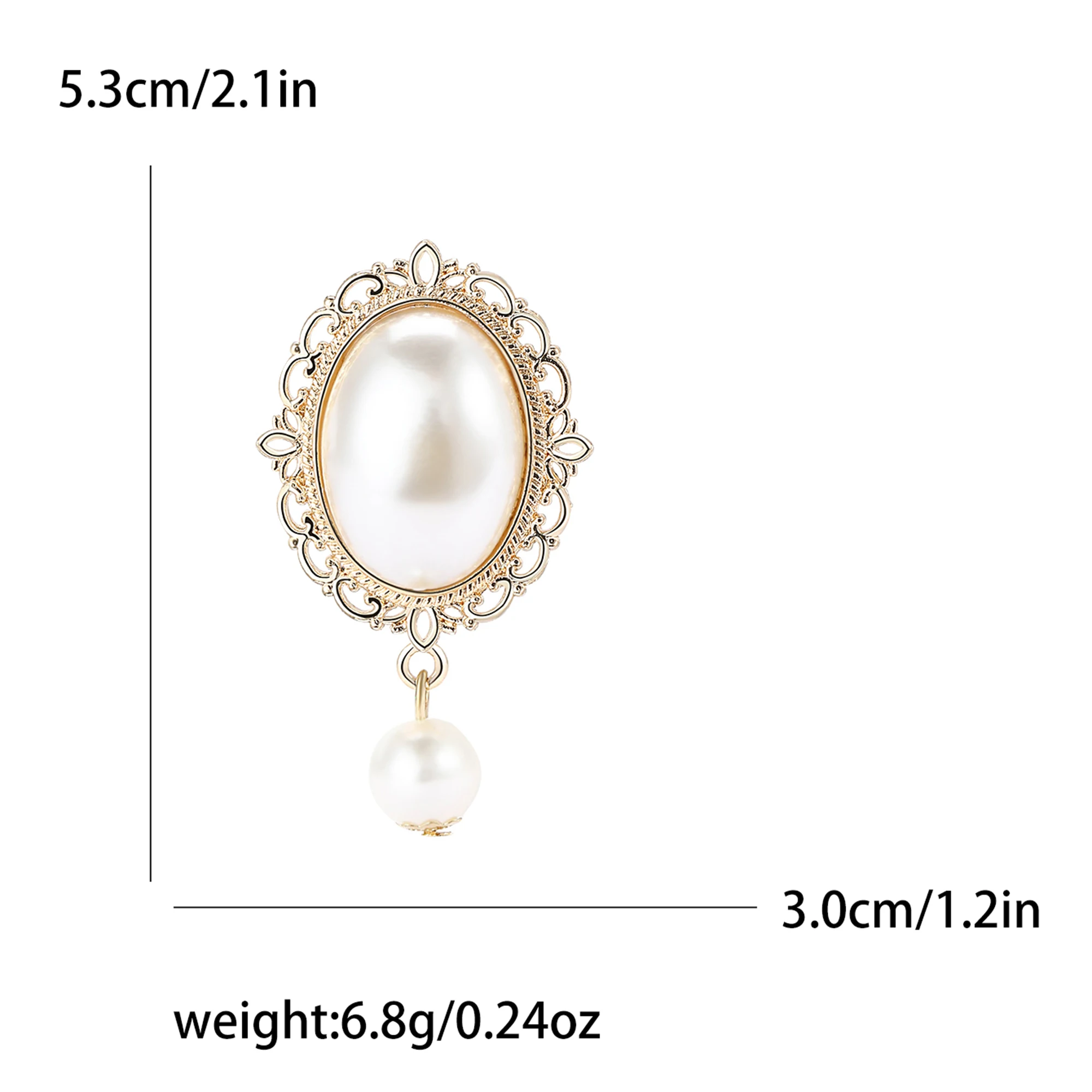 Broches baroques ovales en per - Vintage Fashion Events avis et prix