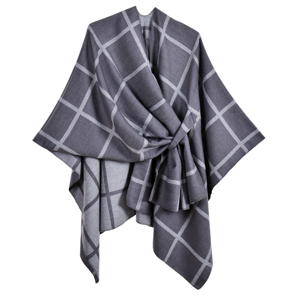 Manteau chaud à carreaux, châl - Vintage Fashion Rings For Women avis et prix