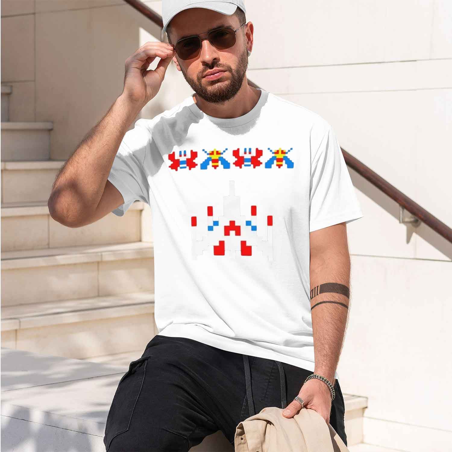T-shirt vintage Galaga Invader - Vintage Fashion Videos avis et prix