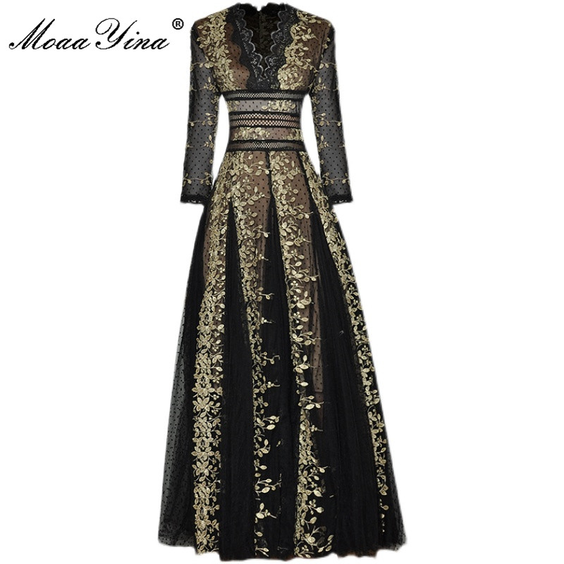 MoaaYina – robe longue en mail - Vintage Fashion Runway avis et prix