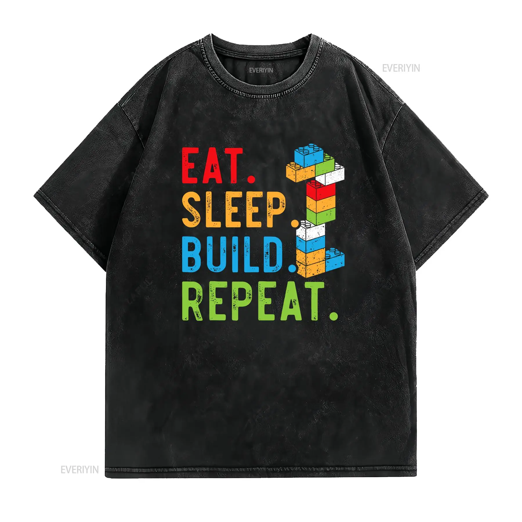 Eat Sleep Build Repeat Master  - Vintage Fashion Build avis et prix