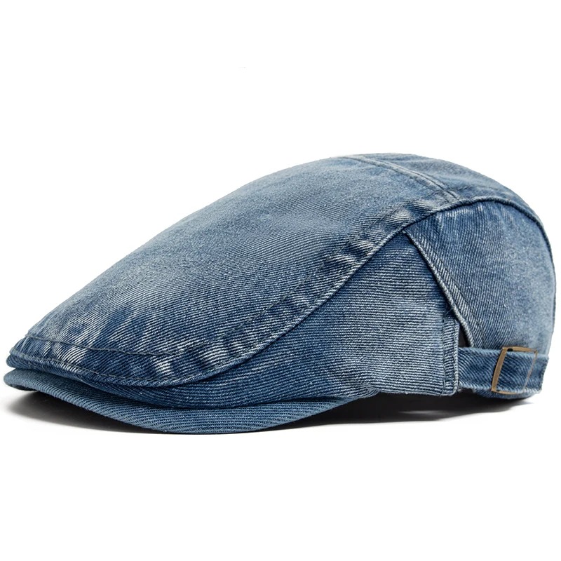 Béret réglable en jean et coto - Vintage Fashion Nz avis et prix