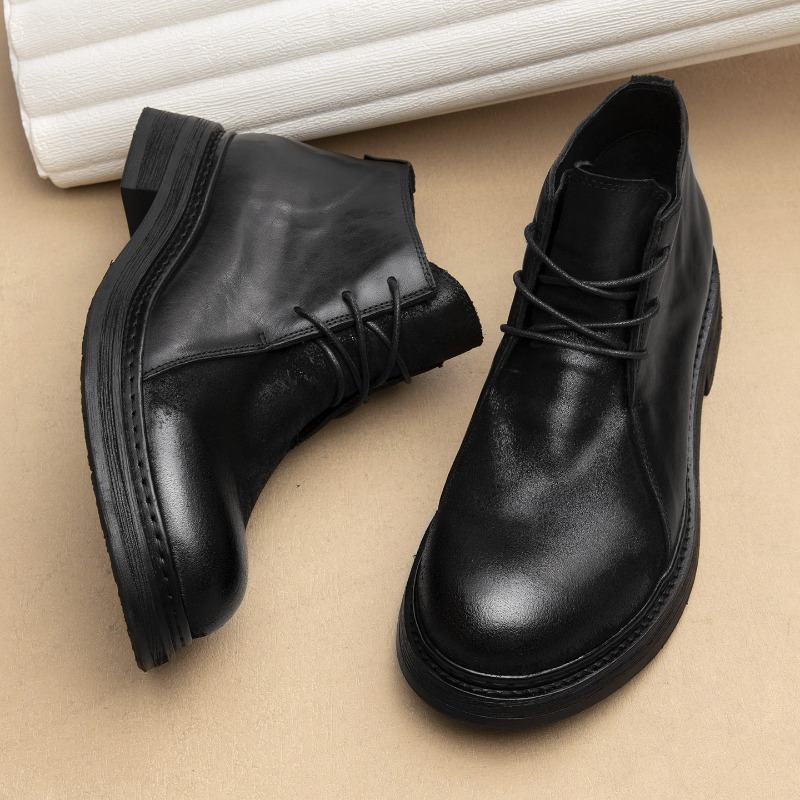 Bottes en cuir véritable vinta - Vintage Fashion In 2026 avis et prix