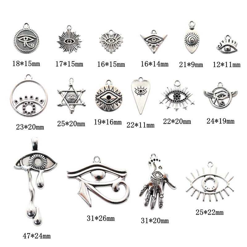 Breloques mixtes œil d'horus e - Vintage Fashion Nz avis et prix
