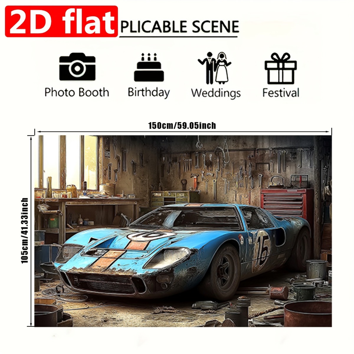 Plan 2D, 1 bannière de fond de - Vintage Fashion Events avis et prix