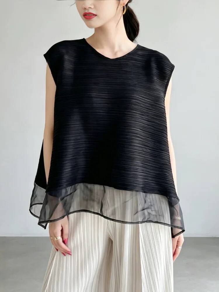 Haut plissé en maille patchwor - Vintage Fashion Build avis et prix