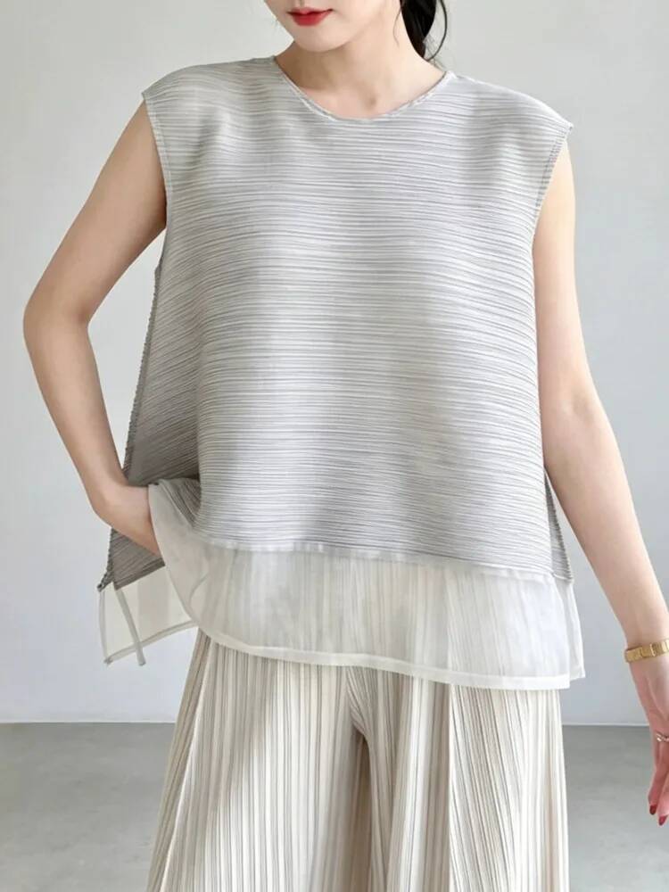 Haut plissé en maille patchwor - Vintage Fashion Build avis et prix